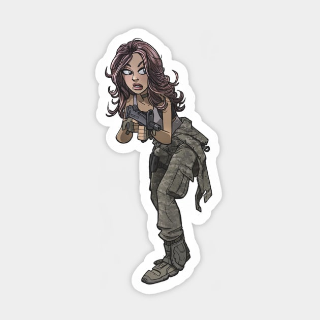 Special Forces Girl Sticker by DCMiller01